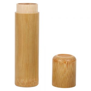 porta escovas de bambu